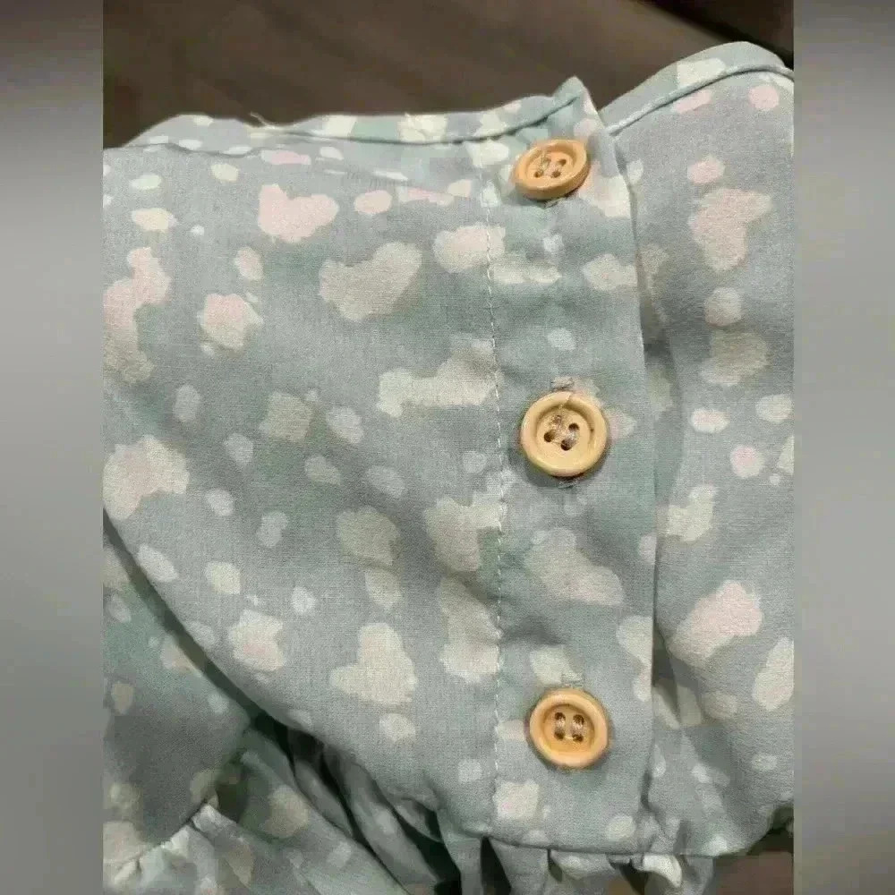 Bailey’s Blossom Ruffle Sleeve Bubble Romper Size 6-9 months - Picture 4 of 4